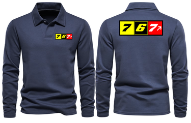 BOEING 767 LONG SLEEVE POLO